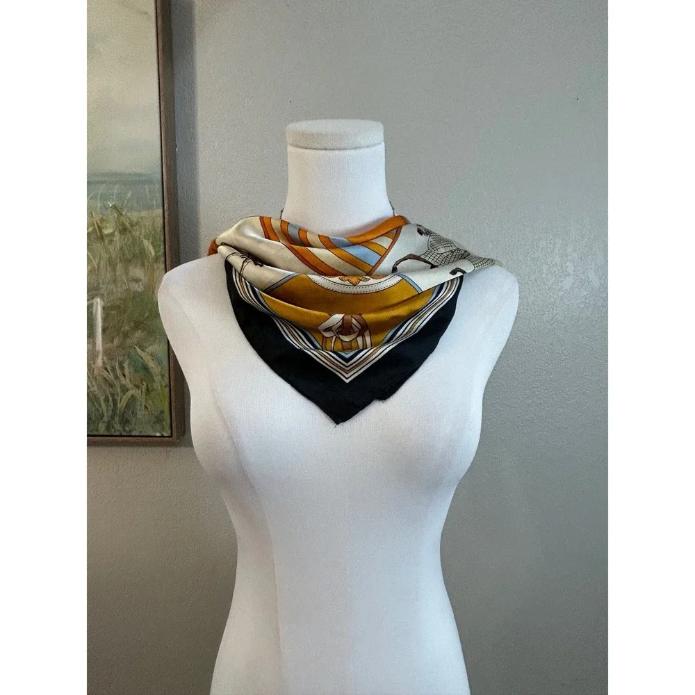 Horse Print Square Equestrian Preppy
